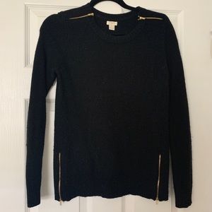 JCrew Sweater with Zipper Detail